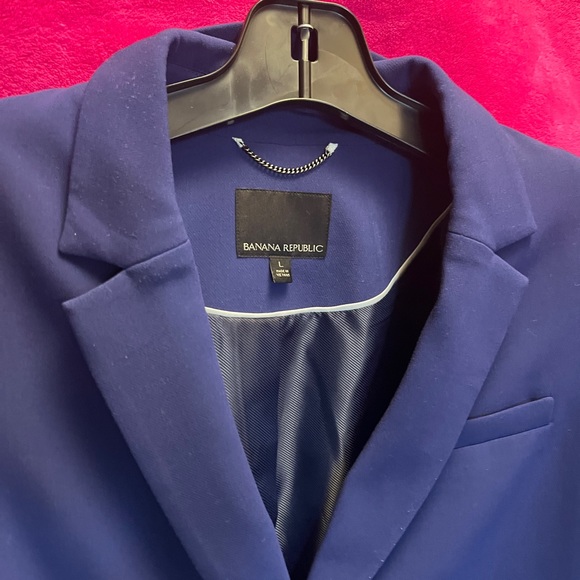 Banana Republic Bell-Sleeve Coat JACKET Size XL blue‎ NWOT - Picture 3 of 10